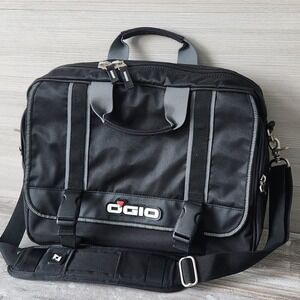 OGIO Tek Spec 03506 Briefcase Messenger Bag Laptop Padded Bottom Black Strap